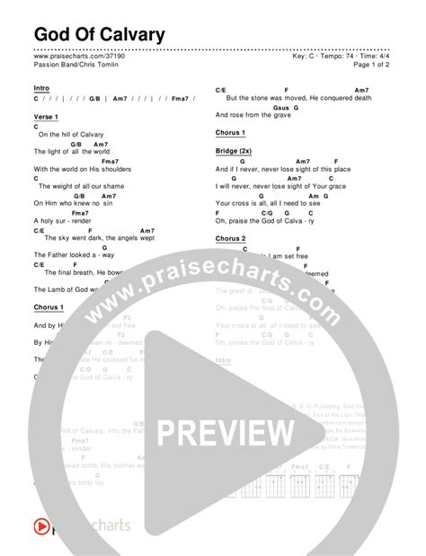 Worthy of it all chords key of c - holdenspy