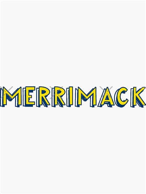 "Merrimack College Logo Sticker" Sticker for Sale by mlccreatives ...