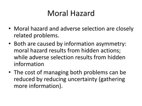 PPT - Moral Hazard PowerPoint Presentation, free download - ID:1802396