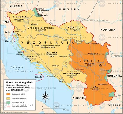 Formation of Yugoslavia 1918–20 | Italy map, Map, Vojvodina