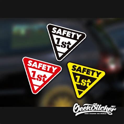 Safety First Sticker Warning Safe Driving Waterproof Reflective ...