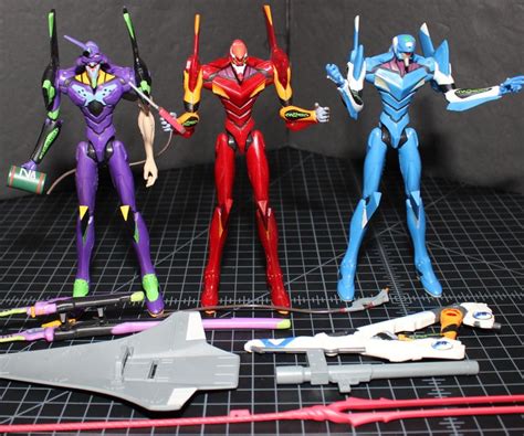 Evangelion figures Eva unit 01 Berserk, Unit 00 blue, Berserk unit 02 ...