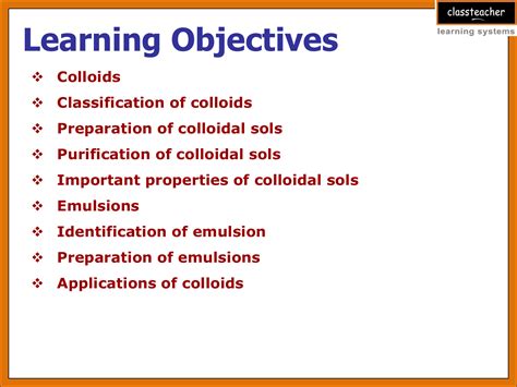 Properties of colloids