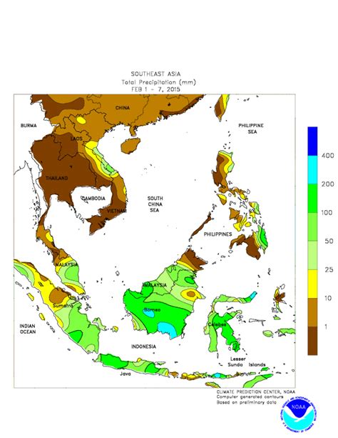 Climate Map Of Southeast Asia | Cities And Towns Map