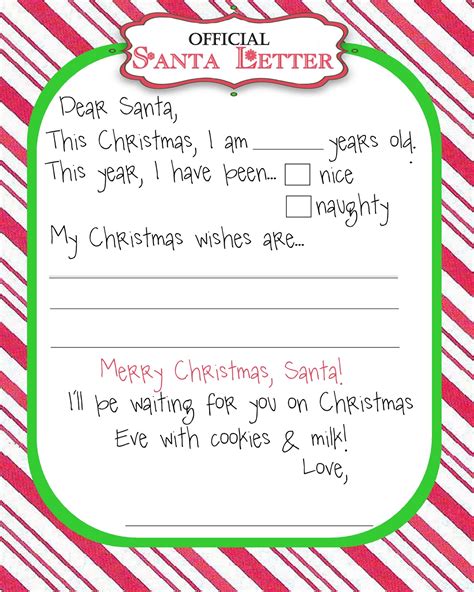 Moo Moo's & Tutus: Manic Monday Freebie {Santa Letter}