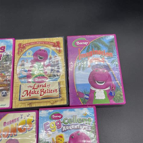 Barney 5 DVD Bundle Lot: Songs, Egg-cellent | Grelly USA