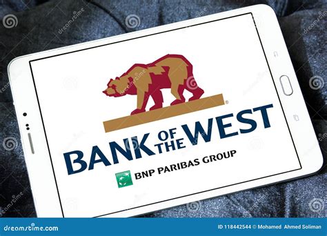 Bank of the West logo editorial stock image. Image of editorial - 118442544