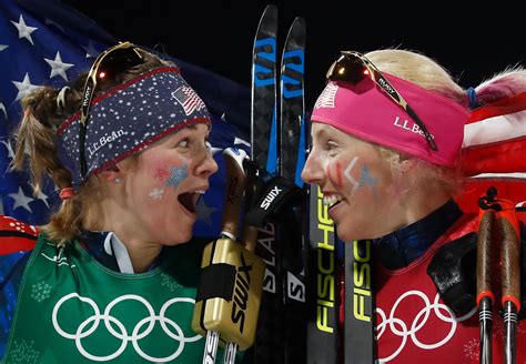 Jessie Diggins Olympics - Jessie Diggins Receives Silver Medal During ...