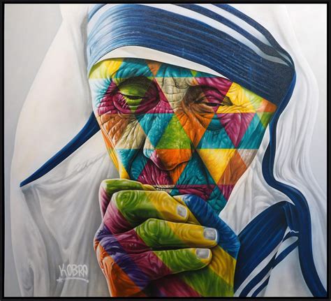 Mother Teresa - Eduardo Kobra - Eden Gallery