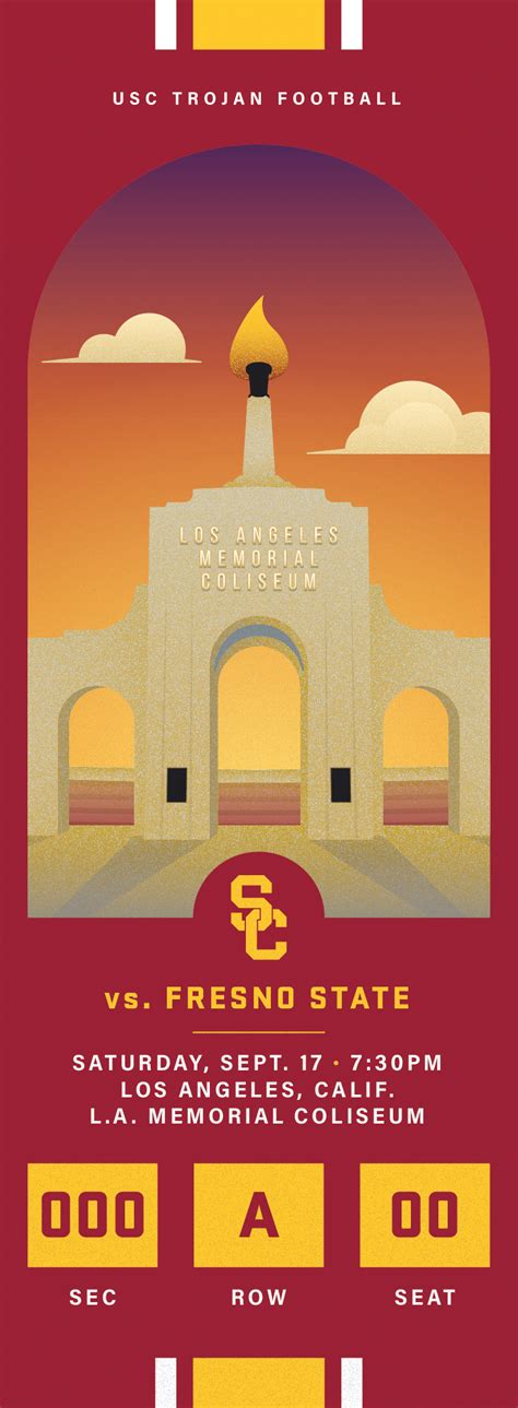 2022 USC Football Commemorative Tickets :: Behance