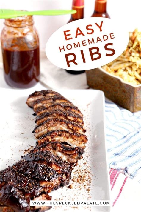 Memphis Style Barbecue Ribs (Dry Rub Oven Baked Ribs Recipe)