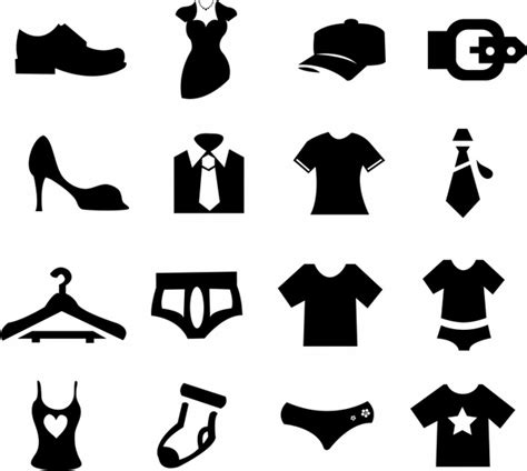 Clothes Icon Vectors graphic art designs in editable .ai .eps .svg format free and easy download ...