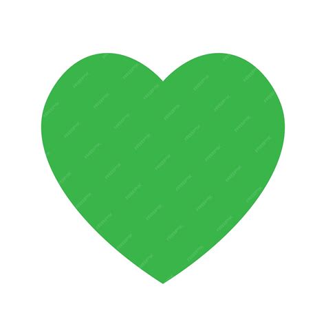 Premium Vector | Flat vector green heart icon