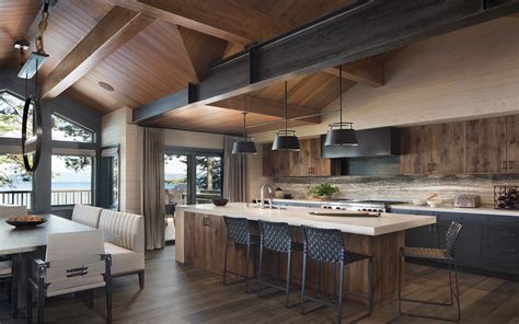 Jennifer Robin Interiors | Lake house kitchen, Rustic lake houses ...