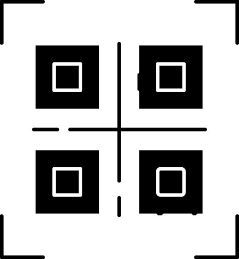 QR Code Icon In Black And White Color. 24343755 Vector Art at Vecteezy