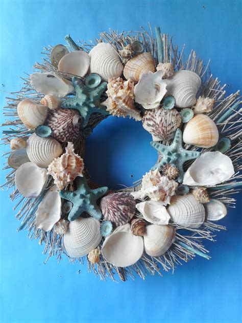 Seashell Wreath Summer Door Beach Wreath-Shell Wreath-Coastal | Etsy