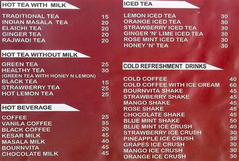 The Tea Shop Menu, Menu untuk The Tea Shop, Pimple Saudagar, Pune - Zomato