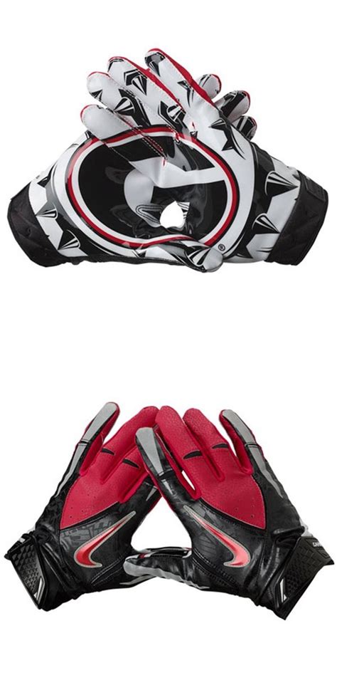 University of Georgia Bulldogs - game football gloves with logo - 2 ...