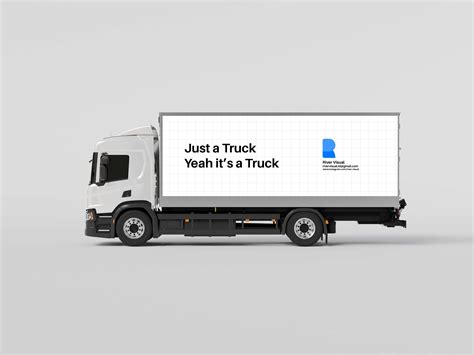 Truck Mockup Plain - Graphic For Free