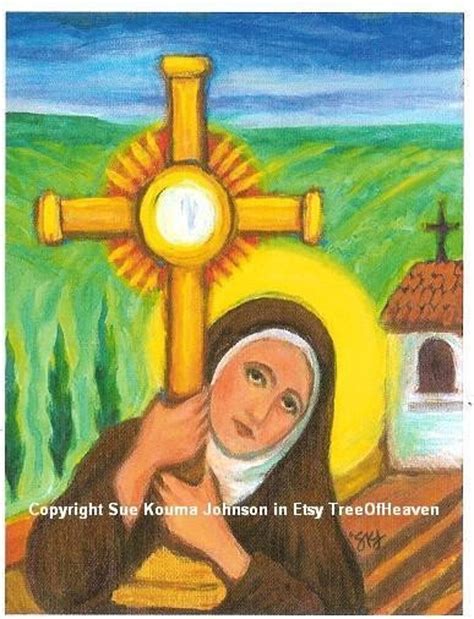 Saint Clare of Assisi Art Print - Etsy