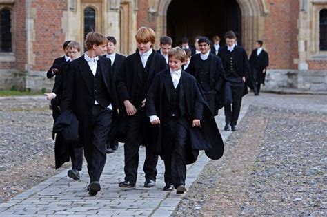 BOYS IN ETON COLLEGE UNIFORMS: Eton is one of England’s largest independent secondary schools ...