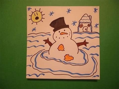 Let's Draw a Melting Snowman! - YouTube