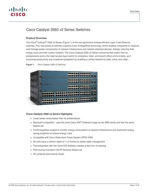 (PDF) Cisco 3560v2 Catalyst Switch - DOKUMEN.TIPS