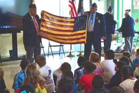 Veterans Teach Lido Students Flag Etiquette | Long Beach, NY Patch