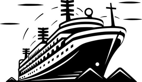 Cruise Ship Outline Vector Art, Icons, and Graphics for Free Download