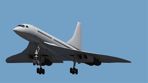 3D model game-ready Concorde | CGTrader