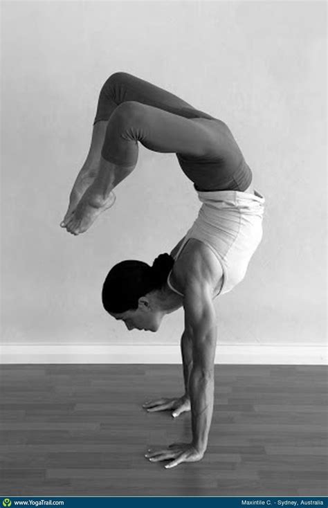 #Yoga Poses Around the World: "Handstand Scorpion by Ali Watts" Bikram ...