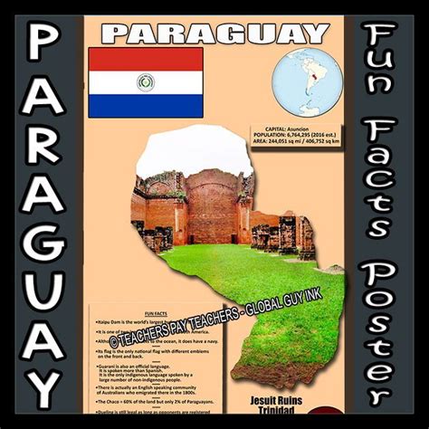 Paraguay Fun Facts Poster | Fun facts, How to speak spanish, Paraguay