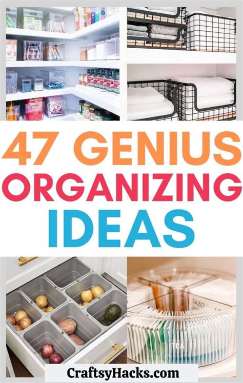 47 Ingenious Organization Ideas You Need - Craftsy Hacks