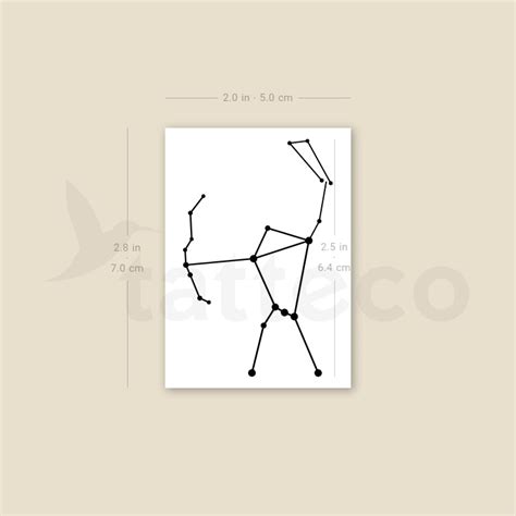 Orion Constellation Temporary Tattoo - Set of 3 – Tatteco