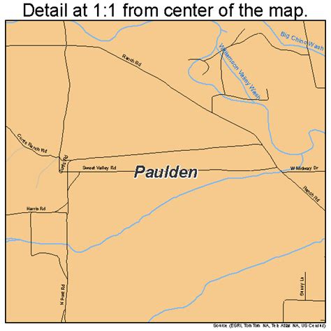 Paulden Arizona Street Map 0453560