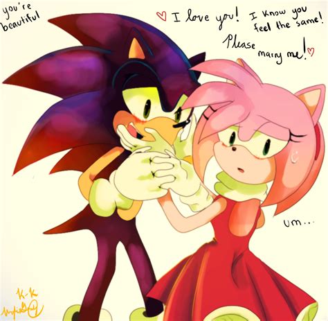 .:Sonic and Amy:. - Sonic and Amy Fan Art (29284297) - Fanpop