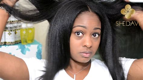 Straightening Natural Hair Tutorial - YouTube