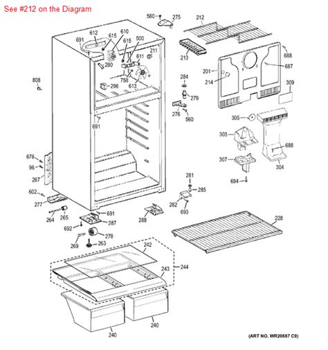 GE General Electric Hotpoint RCA Sears Kenmore Refrigerator FREEZER ...