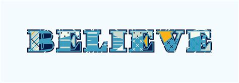 Believe Concept Word Art Illustration Vector Belief Trust Vector ...