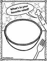 Salad Coloring Page At GetColoringscom  Free Printable Colorings sketch template