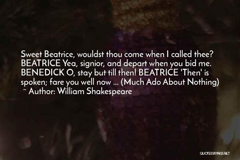 Top 5 Beatrice And Benedick In Much Ado About Nothing Quotes & Sayings