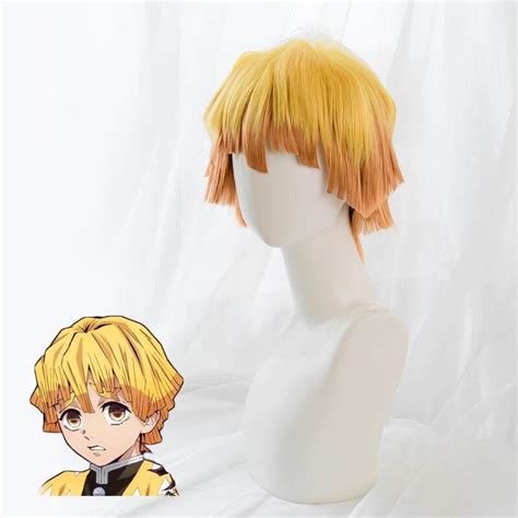 Kimetsu no Yaiba Cosplay Zenitsu Wig Official Merchandise | Demon ...