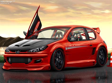 PEUGEOT 206 TUNING - PEUGEOT Wallpaper (14363575) - Fanpop