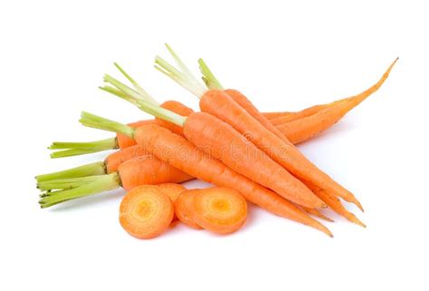 The Carrot on White Background Stock Photo - Image of vegetarian, food: 118166326