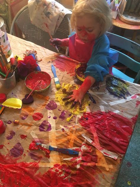 Messy toddler art | Simply Natural Mom