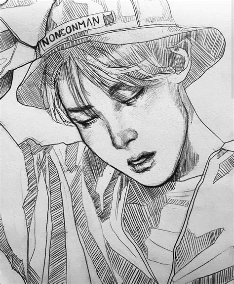 Pin by Jamei Young on foto nítida bts | Bts drawings, Sketches, Drawings