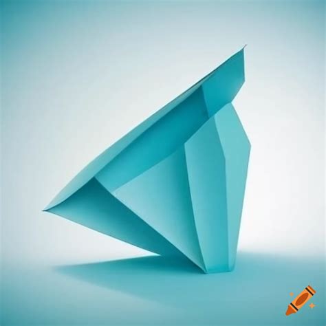 Abstract architectural paper folding design