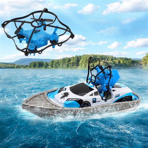 RC Mini Drone Boat Car Triphibian Vehicle Helicopter Drone Quadrocopte ...