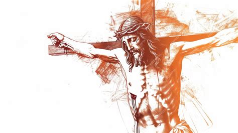 Premium Photo | Jesus Christ on the Cross Abstract Religious Art ...