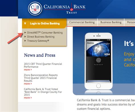 California Bank & Trust Online Banking Login - CC Bank